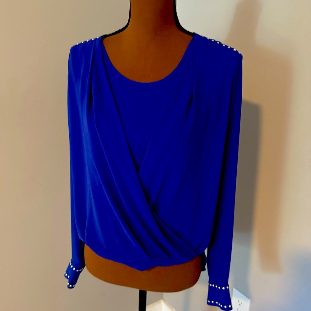 Gorgeous  Cobalt Cache Blouse